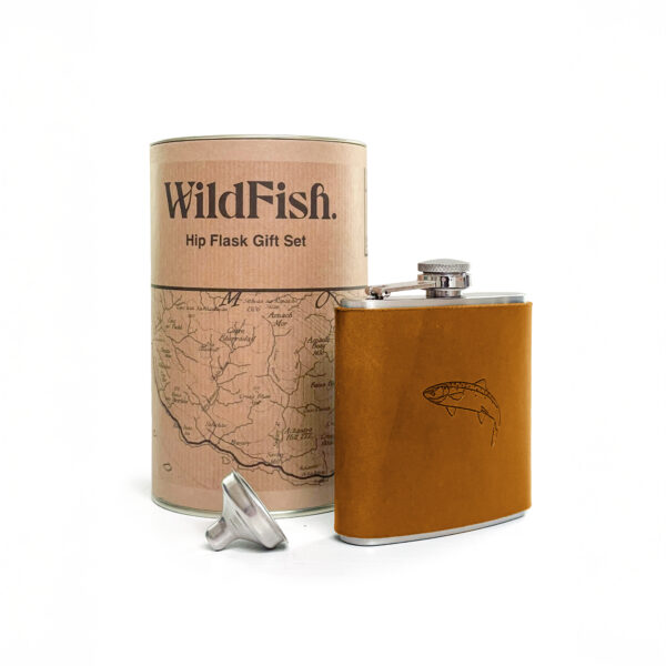 Salmon Design Hip Flask
