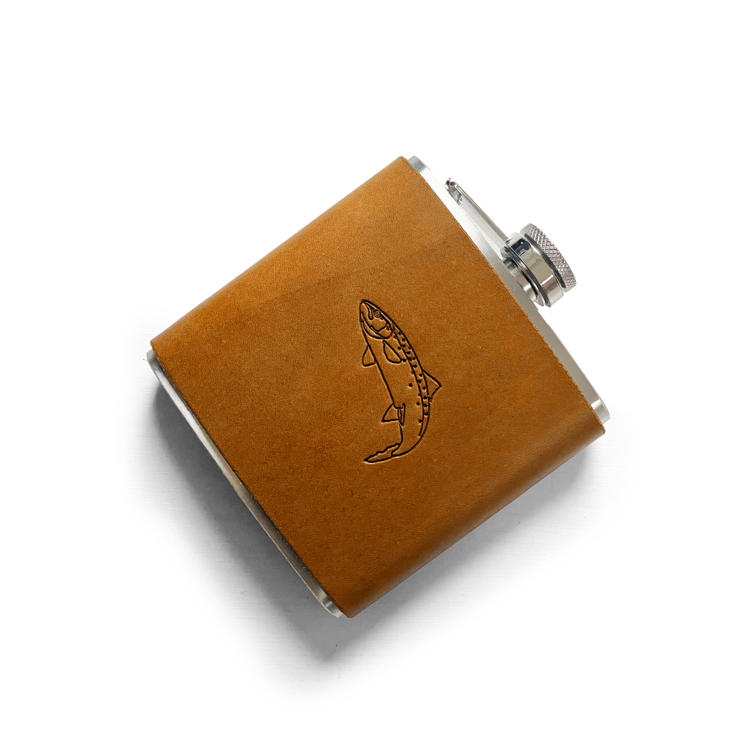 Salmon Design Hip Flask