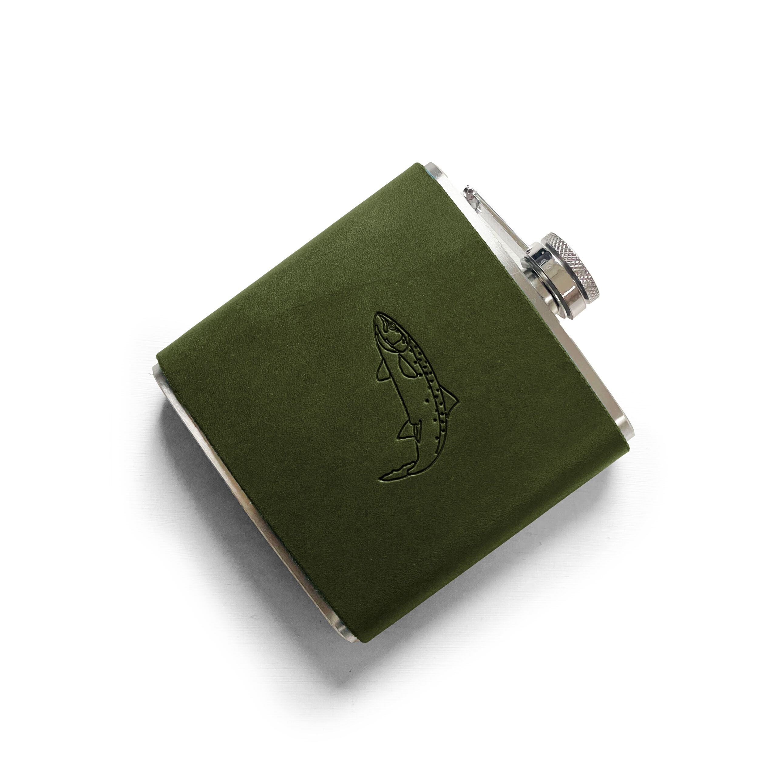 Salmon Design Hip Flask