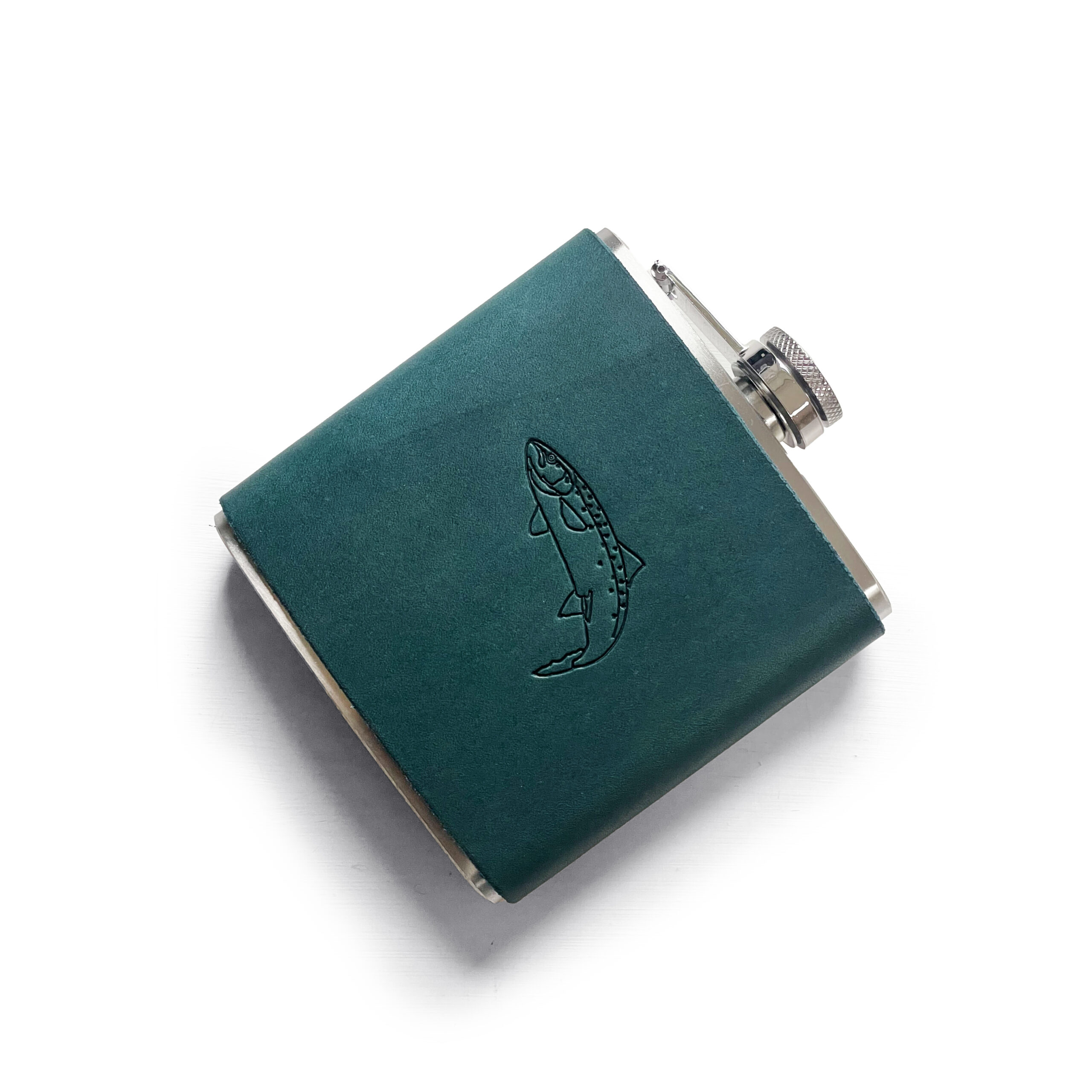 Salmon Design Hip Flask